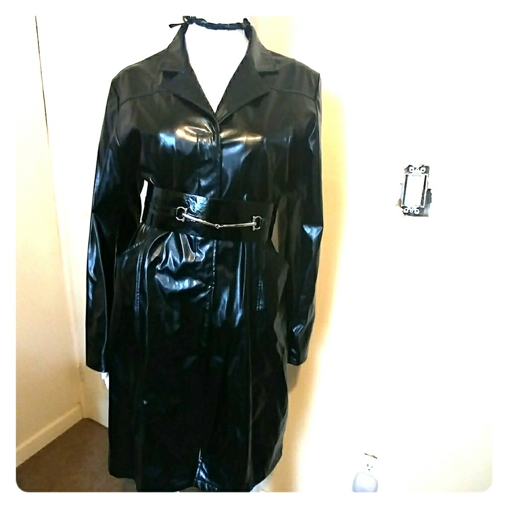Black Trench Coat Sz M